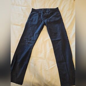 Adriano Goldschmied Mens Tellis Modern Slim Pants Size 33 X 34 Dark Blue Cotton.
